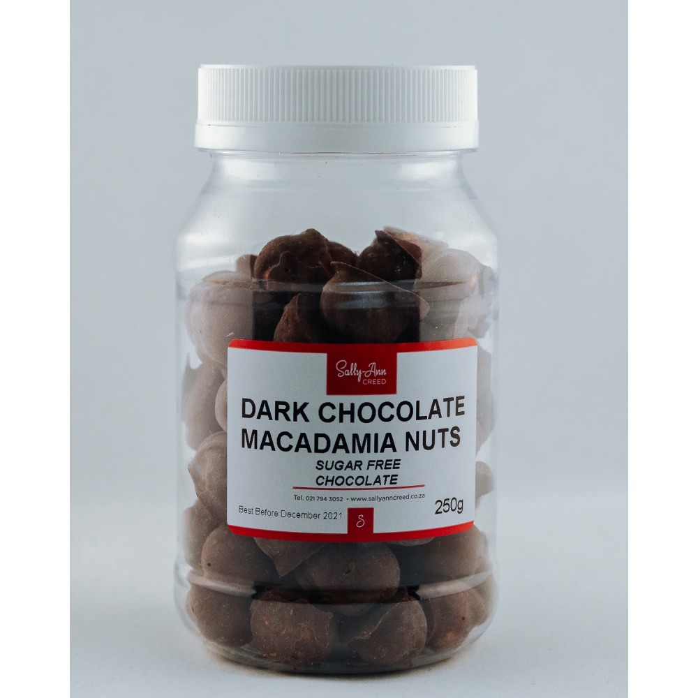 Chocolate DARK Macadamia Nuts sugarfree